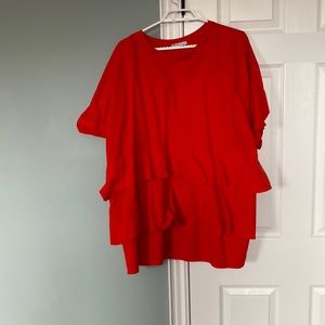 Zara orange blouse